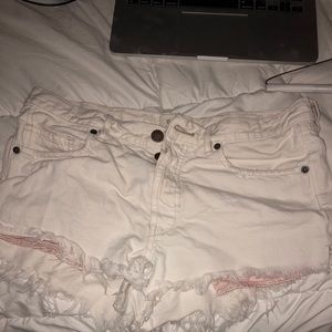 Free people white shorts